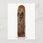 St. Catherine van Alexandria door Carlo Crivelli Briefkaart (Voorkant)