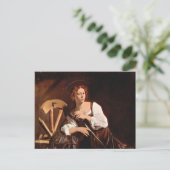 St. Catherine van Alexandrië door Caravaggio Briefkaart (Staand voorkant)