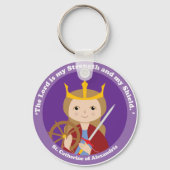 St. Catherine van Alexandrië Sleutelhanger (Voorkant)