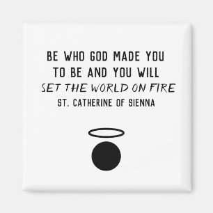 St. Catherine van Sienna Quote Magnet