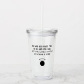 St. Catherine van Sienna Quote Tumbler Acryl Drinkbeker (Voorkant)