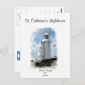 St. Catherine's vuurtoren Briefkaart (Voorkant / Achterkant)