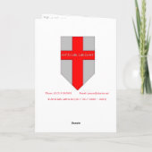 "St. Cathrine Katholieke Kerk" Condoleancekaart Kaart (Achterkant)