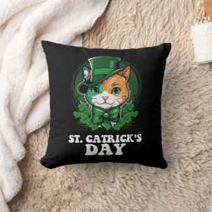 St Catricks Dag Kattenliefhebbers St Patrick's Dag Kussen