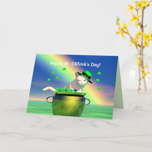 St. Catrick's Day Kaart (Gele Bloem)