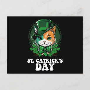 St Catricks Day Kat Liefhebbers St Patrick's Day Briefkaart