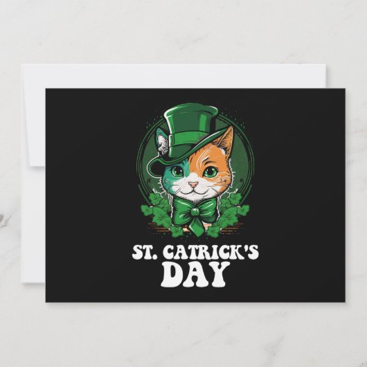St Catricks Day Kat Liefhebbers St Patrick's Day Kaart (Voorkant)