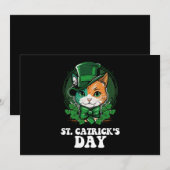 St Catricks Day Kat Liefhebbers St Patrick's Day Kaart (Voorkant / Achterkant)