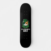 St Catricks Day Kat Liefhebbers St Patrick's Day Persoonlijk Skateboard (Voorkant)