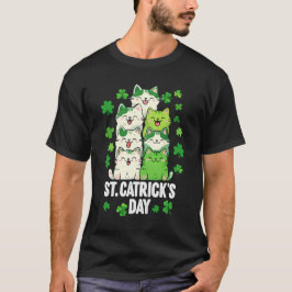 St. Catrick's Day - Schattigee Ierse kat St. Patri T-shirt