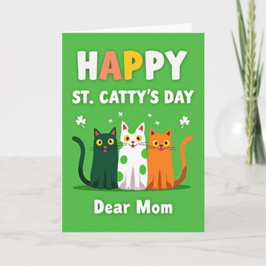 St Cattys Dag Lieve Moeder Kaart (Voorkant)
