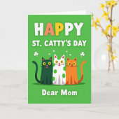 St Cattys Dag Lieve Moeder Kaart (Gele Bloem)