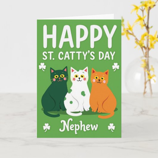 St Cattys Dag Neef Kaart (Gele Bloem)