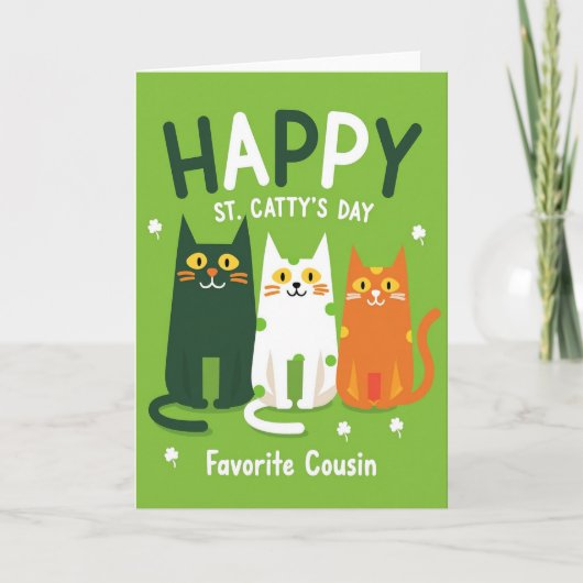 St Cattys Day Neef Kaart (Voorkant)