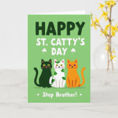 St Cattys Day Stiefbroer Kaart (Gele Bloem)