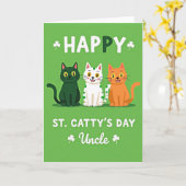 St Cattys Day Uncle Card Kaart (Gele Bloem)