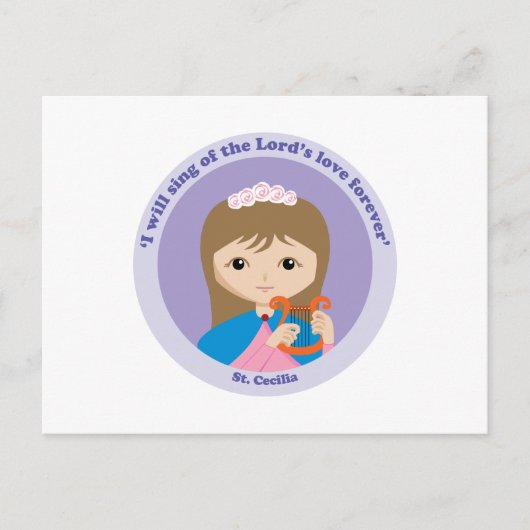 St. Cecilia Briefkaart (Voorkant)