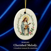 St Cecilia God's Peace and Blessings Scripture Keramisch Ornament