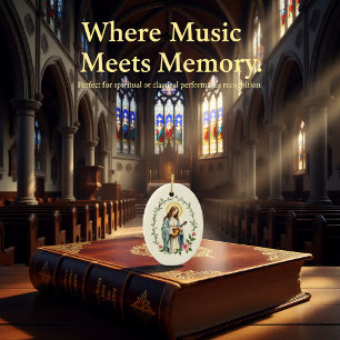 St. Cecilia Gods vrede en zegen Schriftuur Keramisch Ornament