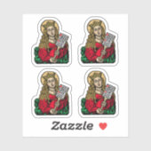 St. Cecilia met Hymn Board (Neurenberg) 4-Up Sticker (Vel)