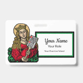 St. Cecilia met Hymn Board (Neurenberg) Badge (Achterkant)