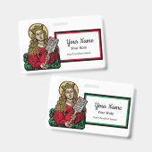 St. Cecilia met Hymn Board (Neurenberg) Badge (Voor- en achterkant)