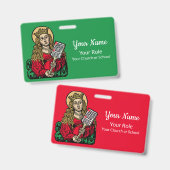 St. Cecilia met Hymn Board (Neurenberg) Badge (Voor- en achterkant)