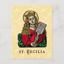 St. Cecilia met Hymn Board (Neurenberg) Briefkaart