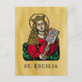 St. Cecilia met Hymn Board (Neurenberg) Briefkaart (Voorkant)