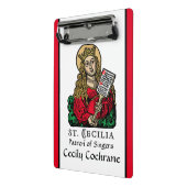 St. Cecilia met Hymn Board (Neurenberg) Mini Klembord (Angled2)