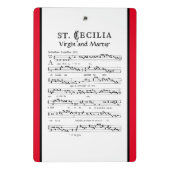 St. Cecilia met Hymn Board (Neurenberg) Mini Klembord (Achterkant)