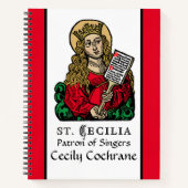 St. Cecilia met Hymn Board (Neurenberg) Notitieboek (Voorkant)
