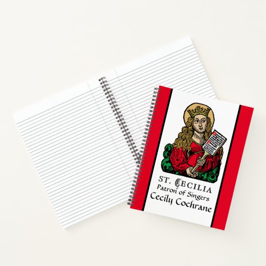 St. Cecilia met Hymn Board (Neurenberg) Notitieboek (Binnen)