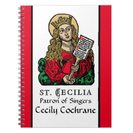 St. Cecilia met Hymn Board (Neurenberg) Notitieboek