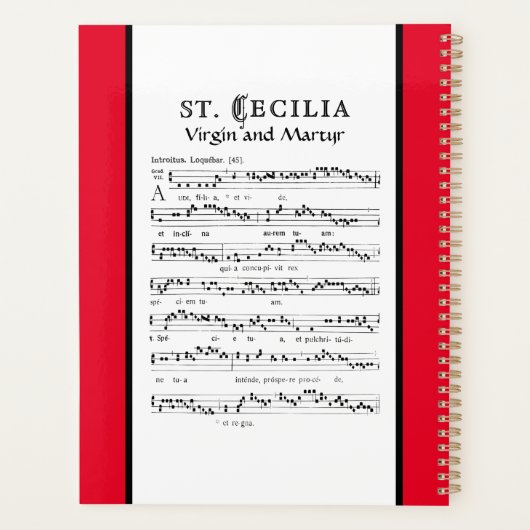 St. Cecilia met Hymn Board (Neurenberg) Planner (Achterkant)