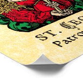 St. Cecilia met Hymn Board (Neurenberg) Poster (Hoek)