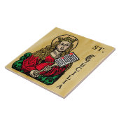 St. Cecilia met Hymn Board (Neurenberg) Tegeltje (Zijkant)