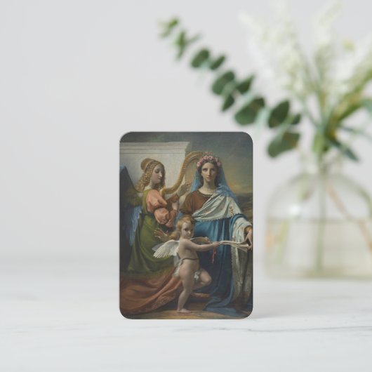 St. Cecilia Patron Musicians katholieke Prayer Plaatskaartje (Staand voorkant)