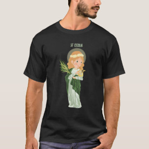 St. Cecilia Patron Saint Musicians katholieke Musi T-shirt