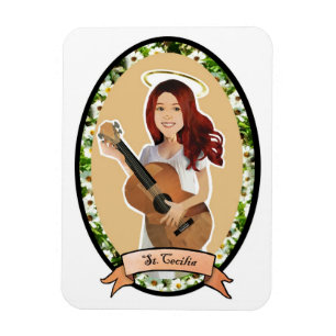 St. Cecilia Patron Saint of Music Magnet Magneet