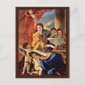 St. Cecilia van Poussin Nicolas (Beste kwaliteit) Briefkaart (Voorkant)