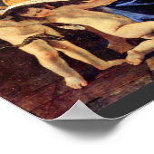 St. Cecilia van Poussin Nicolas (Beste kwaliteit) Poster (Hoek)