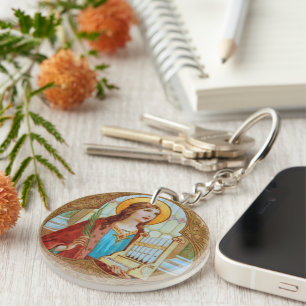 St. Cecilia van Rome (BK 003) Acryl Sleutelhanger