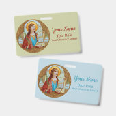 St. Cecilia van Rome (BK 003) Badge (Voor- en achterkant)