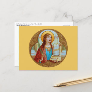 St. Cecilia van Rome (BK 003) Horizontale briefkaa Briefkaart