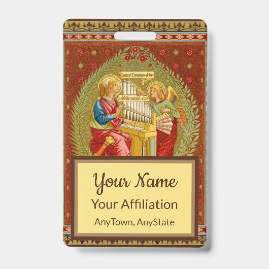 St. Cecilia van Rome (SNV 36, Stijl 3) Badge (Voorzijde)