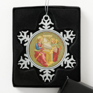 St. Cecilia van Rome (SNV 36) Tin Sneeuwvlok Ornament