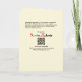 St. César de Bus (SLE 001) Lege Begroeting Kaart (Achterkant)