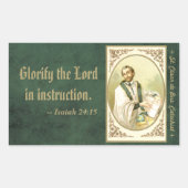 St. César de Bus (SLE 001) Rechthoekige Sticker (Voorkant)