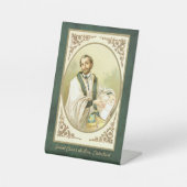 St. César de Bus (SLE 001) Reclamebord Met Voetstuk (Voorkant)